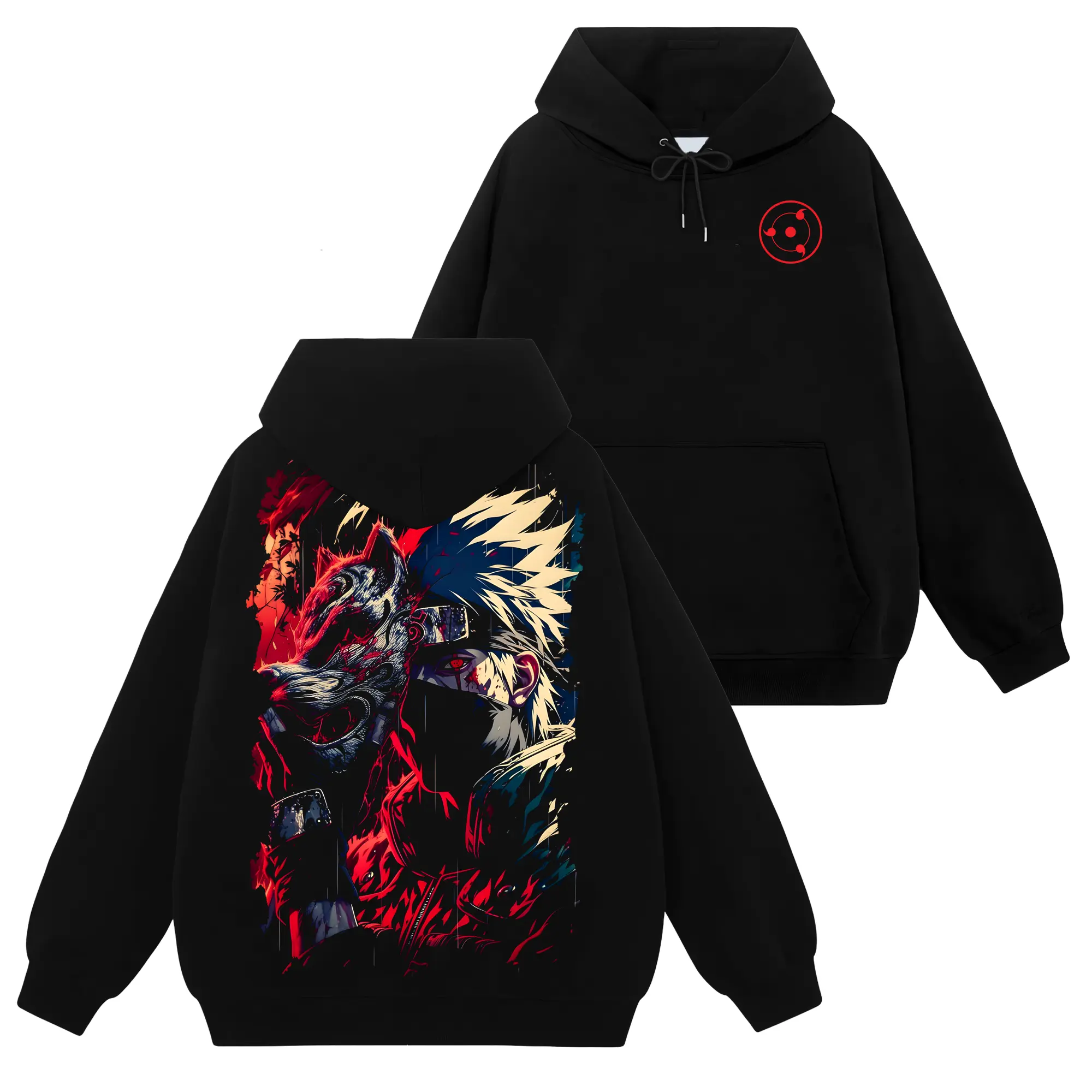 [Shinobi Shop] Limited Kakashi Hatake - Naruto Shippuden #43 Hoodie T-Shirt Sweatshirt, Retro Vintage Unisex Graphic 90s Cotton, Gift For Wibu, Anime Manga Y2K Streetwear