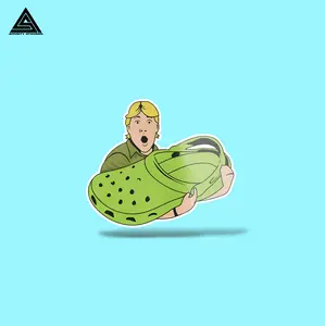 Croccy! Sticker || vinyl sticker, water bottle sticker, tumbler stickers, laptop decals, waterproof, funny, Steve, Irwin