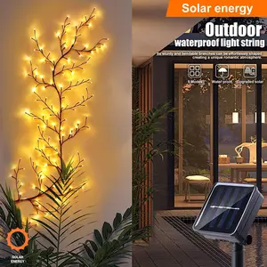 OSIDEN LED branches and rattan lights solar lanterns room bedroom decoration flashing lights strings full of stars internet celebrity outdoor layout pathway light