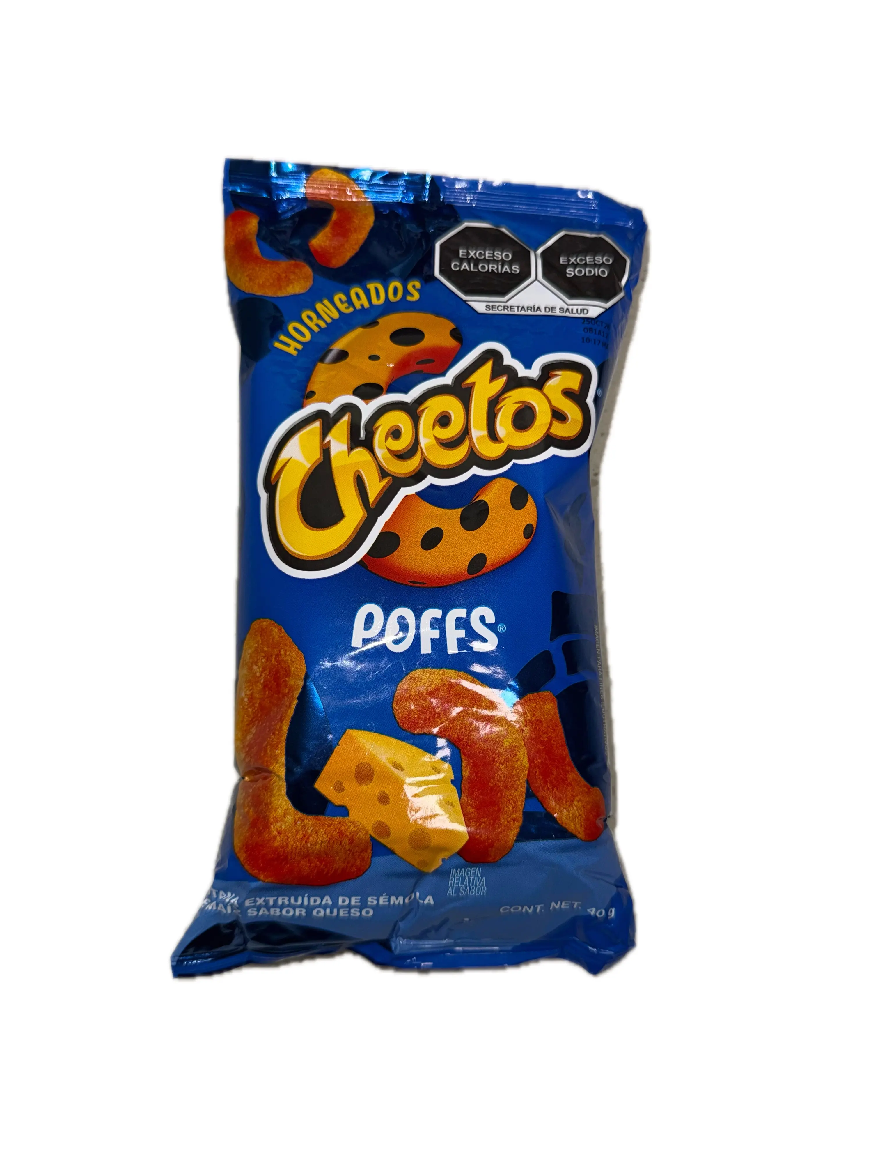Cheetos Poffs Cheese Flavored Corn Snack from Mexico, 55g (1.94 oz)