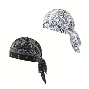 5 Pcs Cooling Headscarf Cap Set, Motorcycle Pirate Head Wrap Safety Helmet Liner, Elastic Fit Hand Washable Multifunctional Outdoor Headwear for Athletes & Outdoor Enthusiasts Multicolor outdoorfun