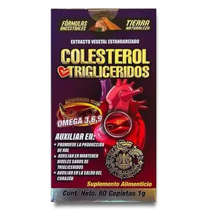 Colesterol y Triglicéridos 60 tabletas Healthcare Vitamin