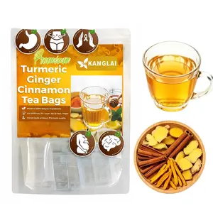 Turmeric Ginger Cinnamon Tea, 100% Natural, Anti-Inflammatea. Eco-conscious Tea Bags. Turmeric Ginger Herbal Tea. No Sugar, No Caffeine, No Gluten, Vegan. antiinflamma tea, looseleaf tea Beverage anti in flama tea ginger caffeine free tiktokshopspringglow