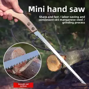 Handmade Saw Set, Small Garden Saws, Dual Toothed Steel Saws, Hand Tools, Suitable for Woodworking and Gardening, Ideal for Cutting Small Wooden Blocks and Branches