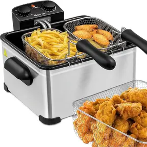 Costway 2-Sided Deeper Fryer for Perfect Fries