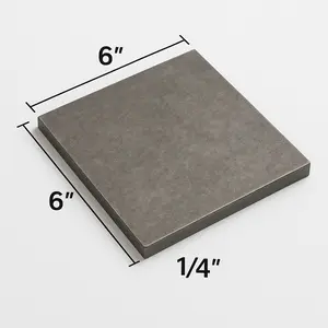2 Carbon Steel Plates 6" x 6" x 1/4" Plate Pack of 2 Metal Base plates A36 Welding Test Practice Coupons Hot Rolled 0.25” Steel Sheets