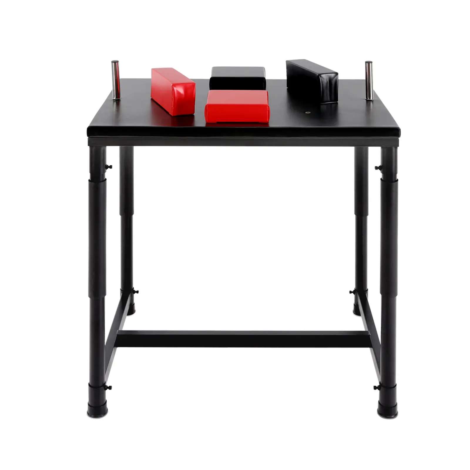 Professional Arm Wrestling Table, Heavy-Duty Training Arm Trainer with Stainless Steel Frame, 2200 lbs Capacity & Adjustable Elbow Pads for Home Gym Competition, Red & Black, Arm Workout Machine