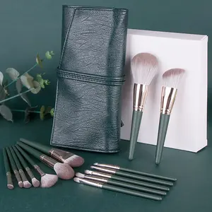 Green Cloud 14 Makeup Brushes Suit-Brush makeup tools suitable for the face