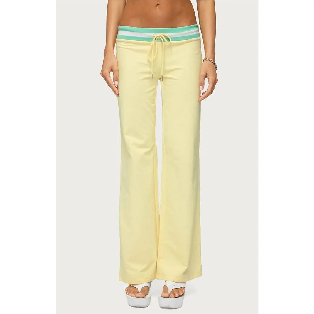 Edikted Women's Clioh Contrast Waist Sweatpants
