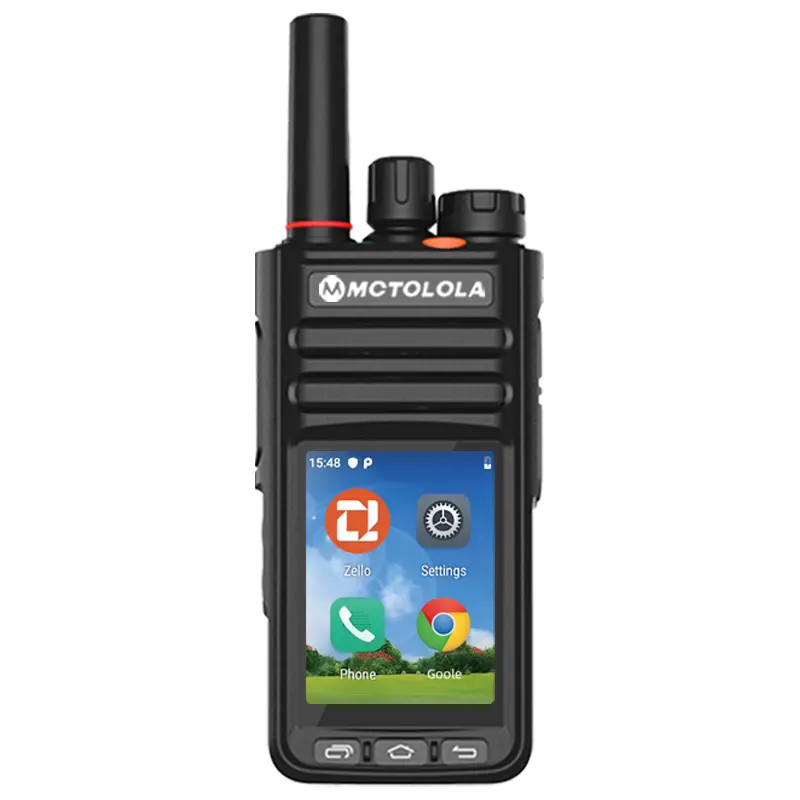 New Zello Android 9.0 intelligent touch screen Digital Rechargeable walkie talkies with PTT WIFI 2G 4G handheld POC walkie talkie global coverage of 8000 kilometers