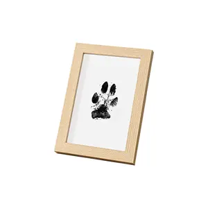Pet Paw Print Memory Frame Set, No Mess Paw Print Kit for Cats and Dogs, DIY Pet Keepsake Photo Album and Footprint Imprint