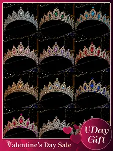 Women's Elegant Rhinestone Crown, Exquisite Trendy Bridal Crown, Elegant Crown Design, Chic Gorgeous Hair Accessories for Wedding Party Decor