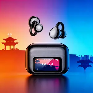 AI Real-Time Translation Earbuds, 156+ Languages Wireless Translator Headset, Headphones Bluetooth, Earbuds Wireless for Travel, Business (Black)
