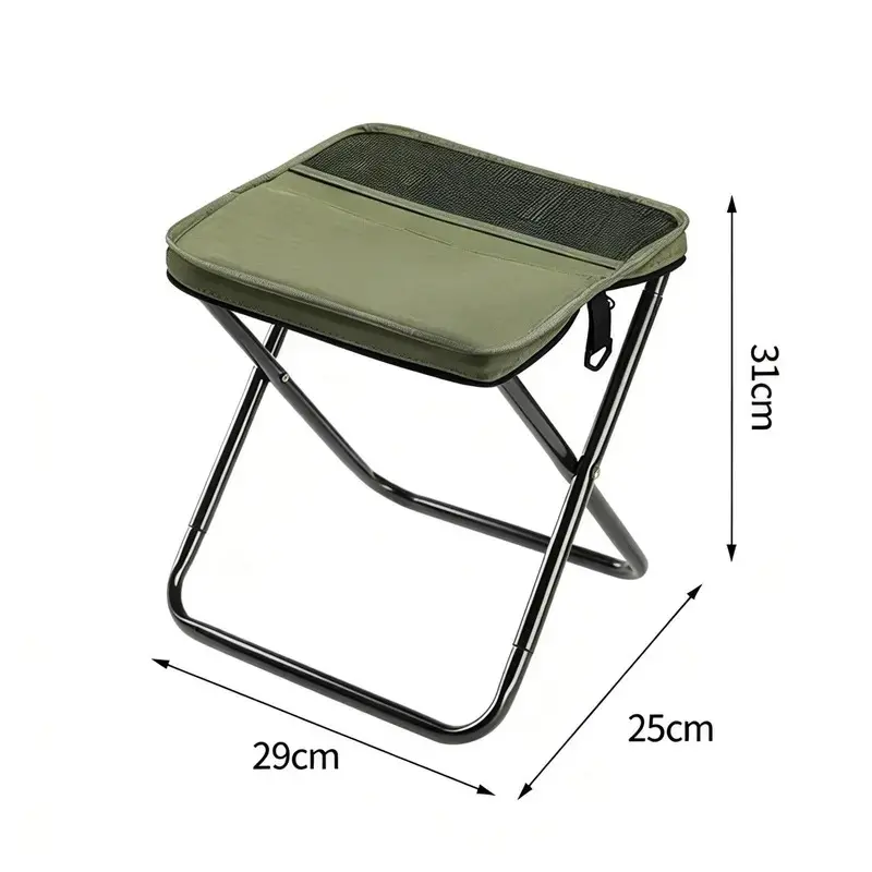 Portable Foldable Backpack Stool - Compact Oxford Cloth Picnic Chair with Mini Pocket Sling Carry Bag, Multifunctional Outdoor Shaded Seat for Camping (Folding Design Included), Folding Picnic Chair