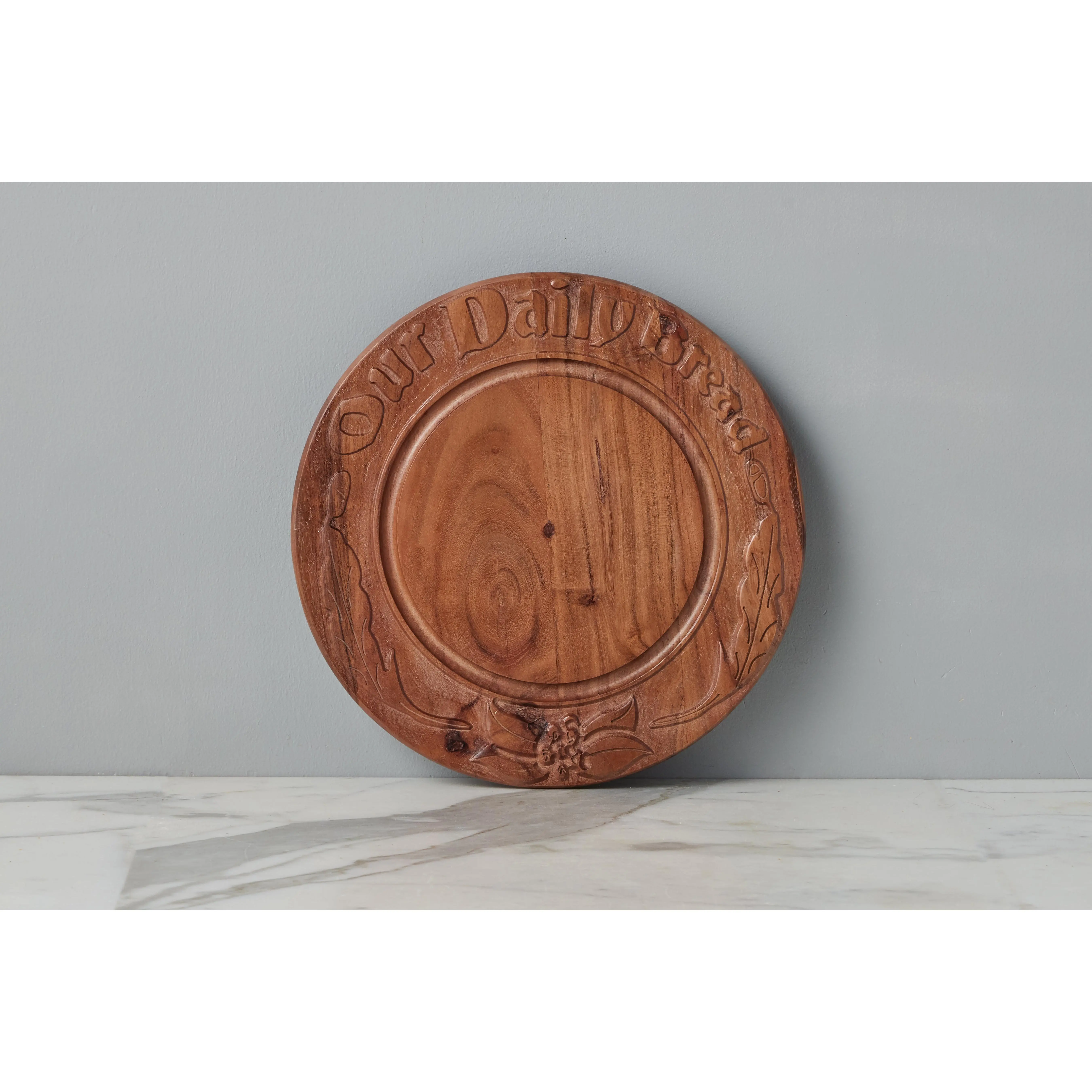 Vintage English Bread Board: Our Daily Bread, Medium, Natural