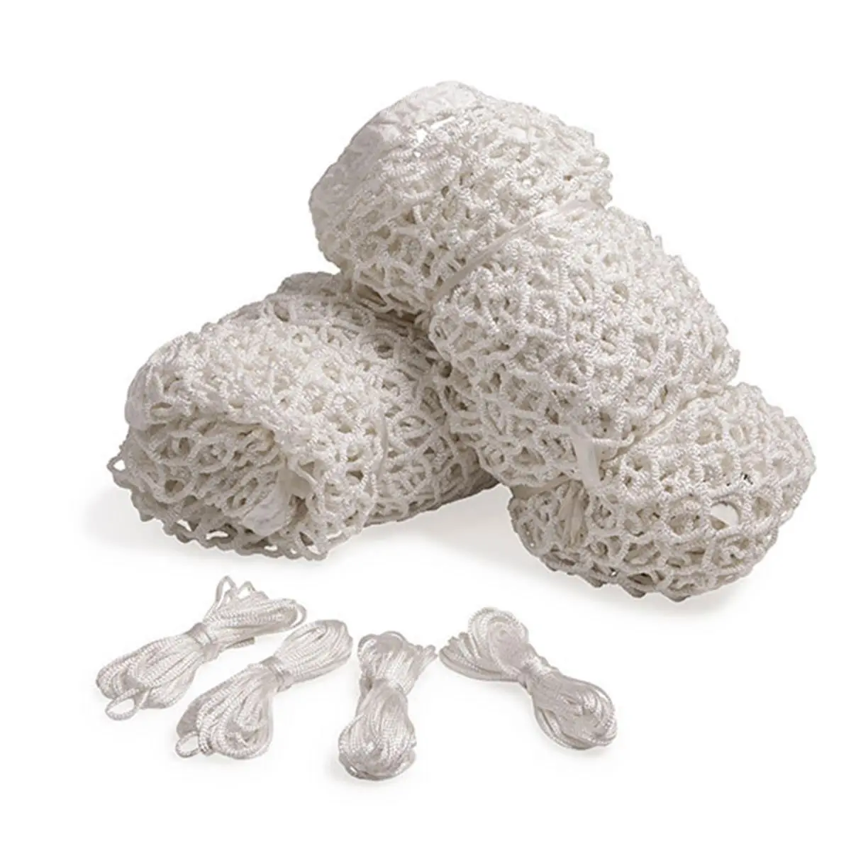 CHAMPION Official Size Lacrosse Net - 7.0mm White Knotless Polyester Square Mesh, 1.5" Thick, All-Weather Durability, Ideal for Beginners, Year-Round Play, 1.5" Thickness, Great For Beginners