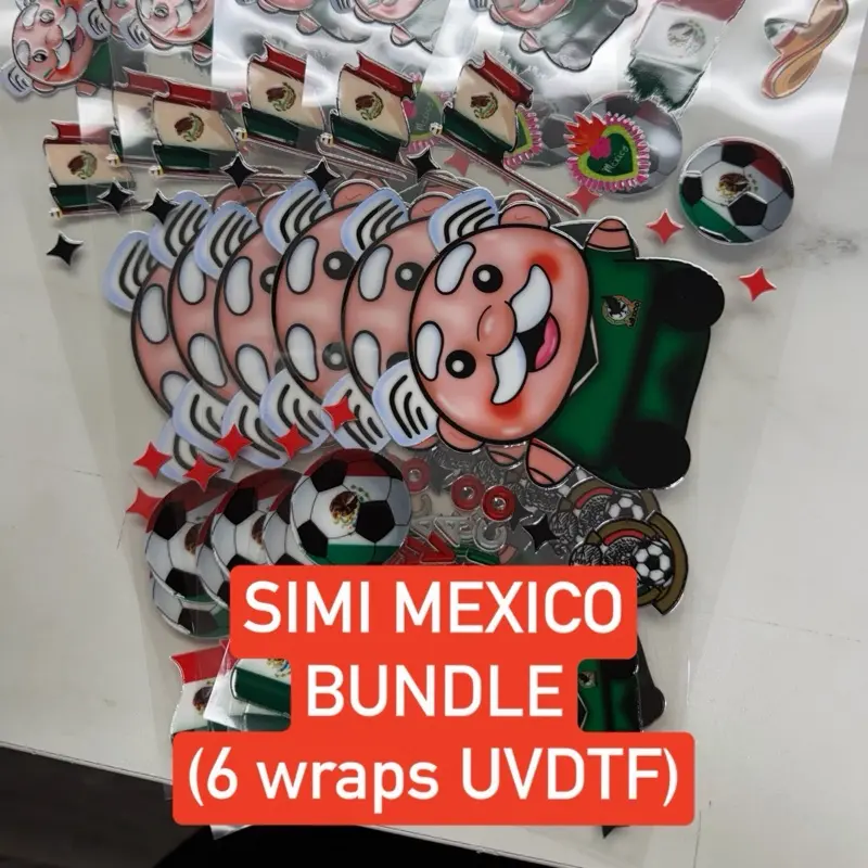SIMI MEXICO DOUBLE SIDE CUP WRAP BUNDLE (6PCS)