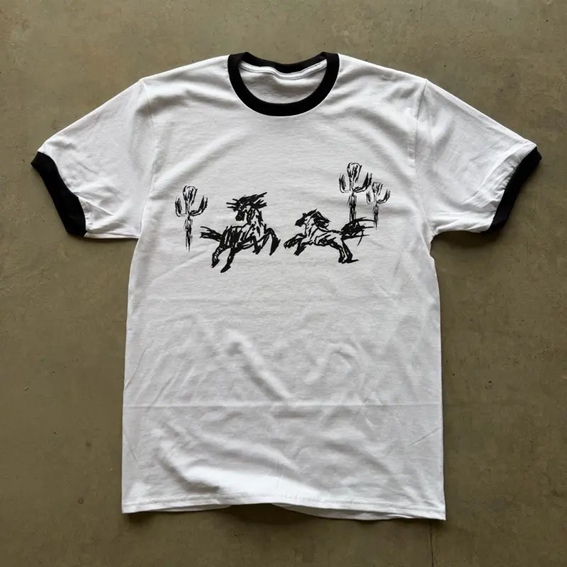 Desert Sketch Ringer T-Shirt