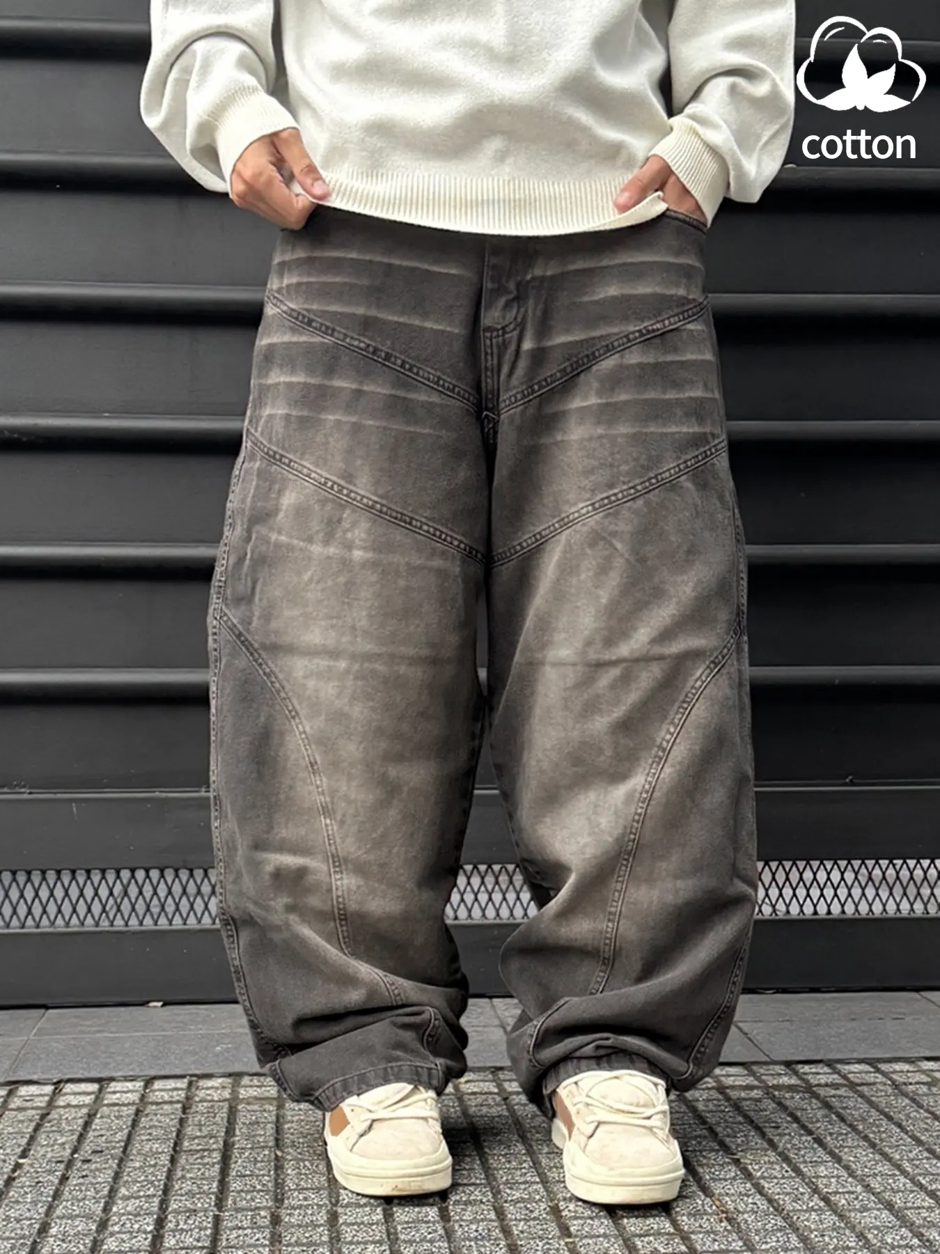 Hypemode Men's Straight Leg Jeans, Denim Jeans, Comfortable Fit, Durable Material, Fashion Design, Casual Wear, All Seasons