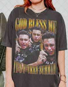 [SALE UP TO 55%] Retro 90's God Bless Me It's F*Cken Summah T-Shirt, Summer Party Fan Bootleg Tee T-Shirt, Gift For Women and Man