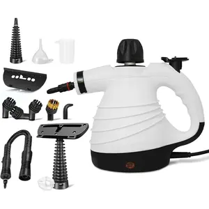 Handheld Steam Cleaner, Pressurized Portable Multi-Surface Steam Cleaner with 12 count Accessories, Multi-Purpose Portable Steamer for Cleaning Dirt, , Tile, Floor, Couch,