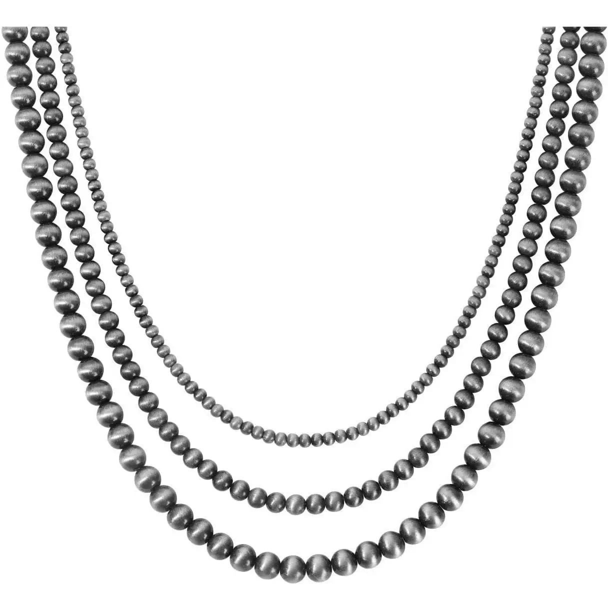 Women's 1-4Pcs Adjustable Multi-Layered Western Navajo Beaded Choker Necklace Set, Boho Chic Vintage Costume Jewelry Gift for Females