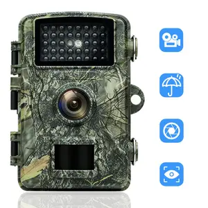 Trail Camera - 2K 8MP WiFi Game Camera with Night Vision, 0.3s Trigger Motion Activated, IP66 Waterproof, Bluetooth Cell Phone 90 Wide-Angle with No Glow Infrared LEDs for Outdoor Wildlife
