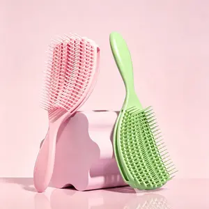 Detangling Hair Brush | Detangles All Hair Types | For Wet & Dry Hair | Flexible Strands for Pain Free Brushing & Cleaning | Eliminates Knots & Reduces Breakage