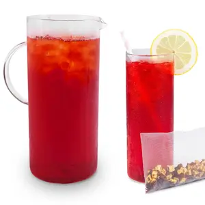 Wild Strawberry Iced Tea, Pre-measured Pouches for Hot or Cold Brew