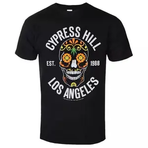 Cypress Hill 1988 Los Angeles Men’s Metal T-Shirt – Rap Rock Band Tee Urban Street Graphic Shirt LOW FREQUENCY Design