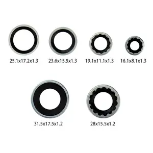 60pcs AC Compressor Sealing Gasket Washer Set Assortment Repair Tool R134a R12 car accessories
