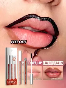Waterproof Lip Liner & Tint Set – 3-Piece Long-Lasting, Smudge-Proof Matte Lip Definition, Waterproof, Precise Lip Liner for Perfect Everyday Makeup