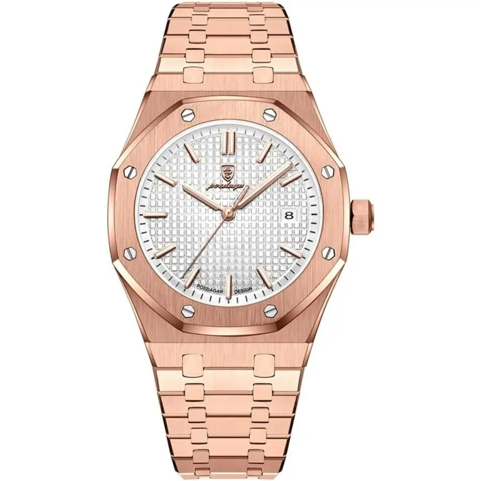 Luxury Man Watch Waterproof Luminous Chronograph Date Men Watch Stainless Steel Male Clock Sport Fashion Business Men's Quartz Wristwatches