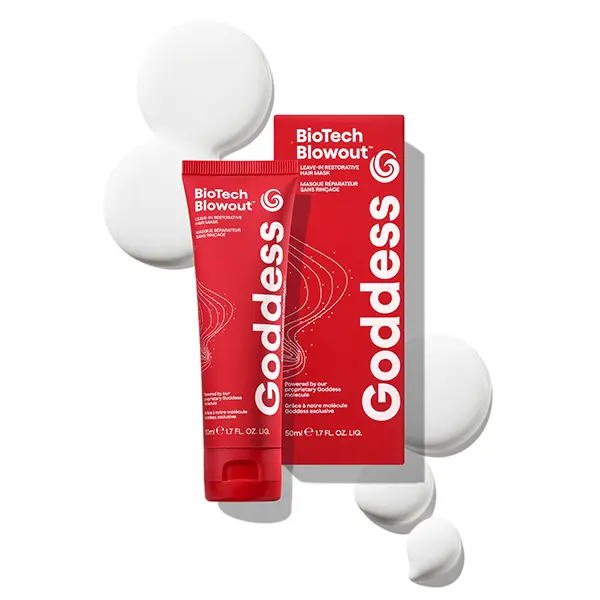 Goddess Maintenance BioTech Blowout Leave-In Hair Mask – Heat Protection & Frizz Control Styling Treatment, Lightweight Hydrating Formula for All Hair Types