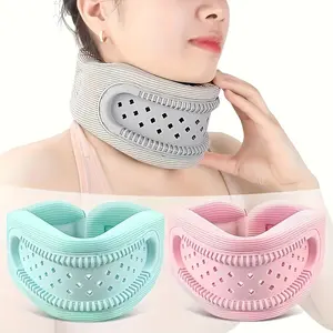 Breathable Neck Support Gear - Adjustable Posture Correction Device to Prevent Shoulder Slouching, Features a Collar Support Design, Portable and Lightweight for Travel, Office Use, and Home