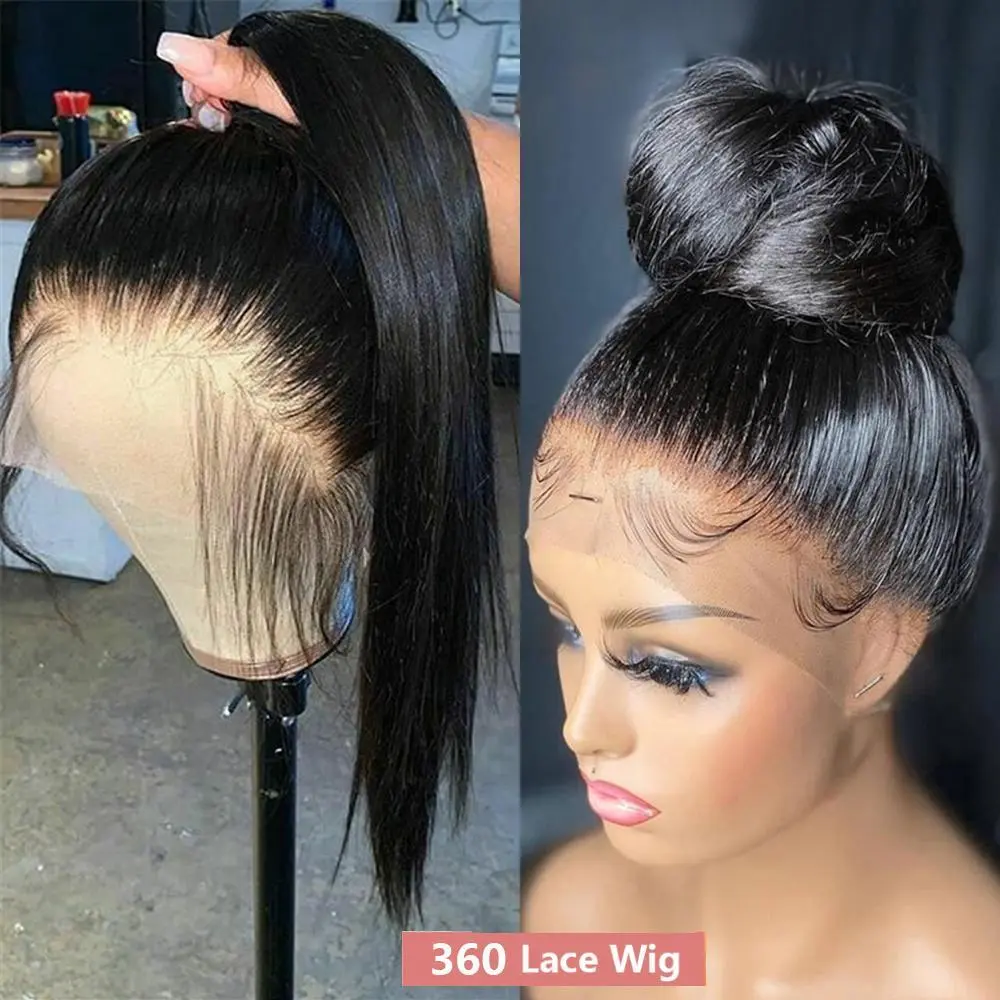 Bling Hair 180% Bone Straight 360 Full HD Lace Frontal Human Hair Wigs Cheap Brazilian 13X6 13x4 Lace Front Human Hair Wig Smooth For Woman Pre Plucked 12-36 Inch Wholesale #TikTokShopHolidayHaul