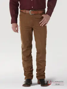 WRANGLER MEN'S JEANS COWBOY CUT SLIM FIT BLACK WHISKEY 100936BKW