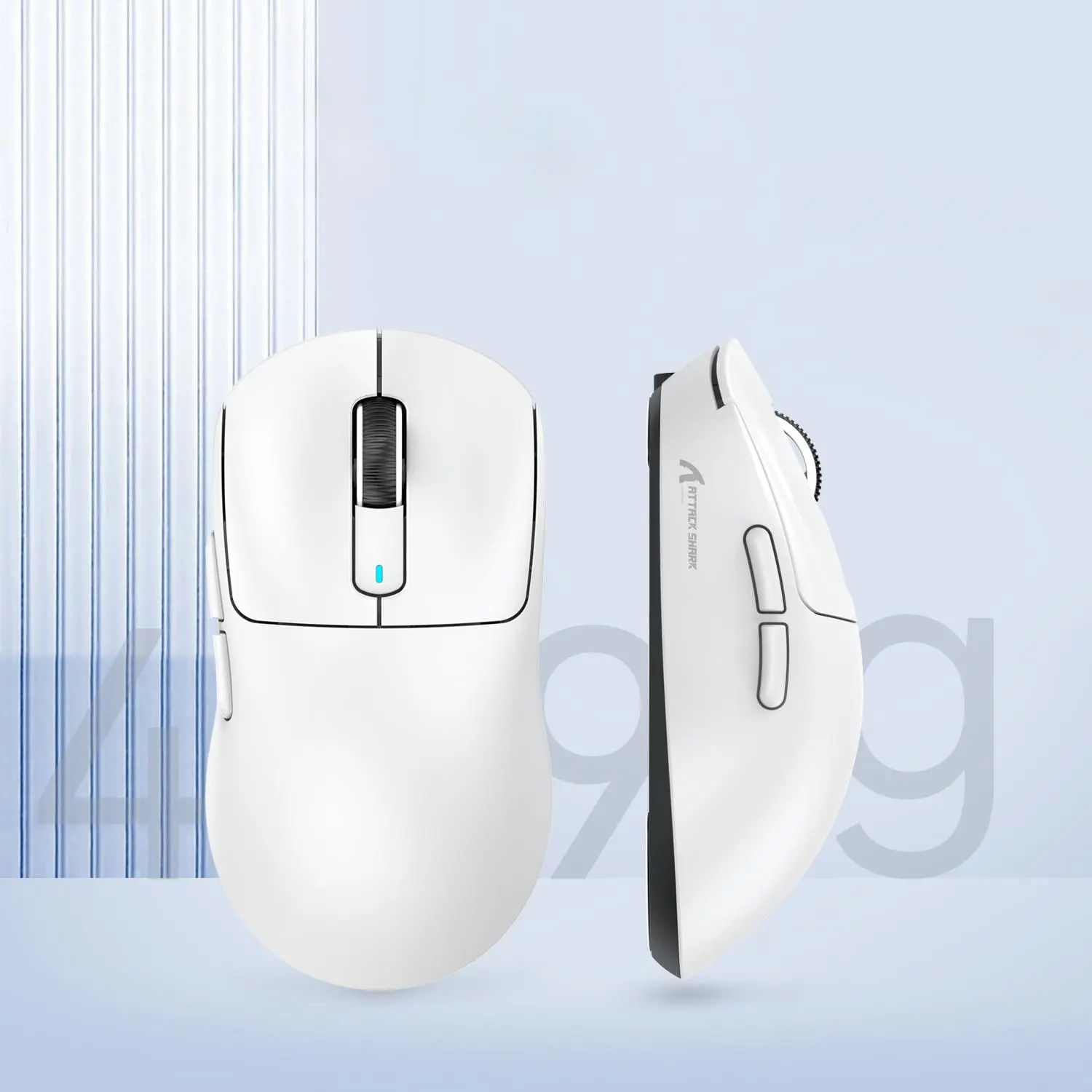 Attack Shark X3 Wireless Gaming Mouse with Anti-slip Sticker, Rechargeable 3 Modes Wireless Mouse, Lightweight Mouse for Gaming, Office, Home, Gifts for Boyfriend