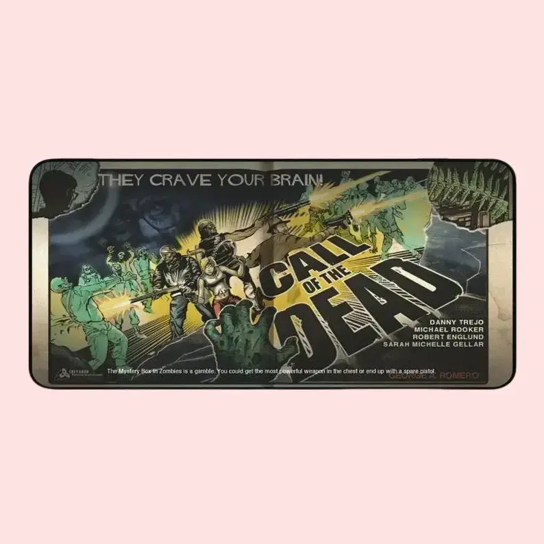 Zombies Desk Mats – Black Ops-Inspired Loading Screens (Kino, Origins, Tranzit, Ascension) – Black Ops-Inspired Loading Screen Design, Gaming Items Gaming Accessories Mouse Pad Call Of The Dead – FASTSHIPPING