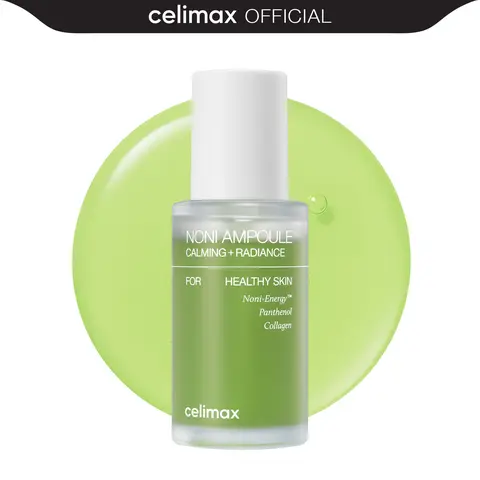 [Super Food Noni] celimax Noni Energy Ampoule Serum - 30ml/50ml, Noni Extract & Hyaluronic Acid, Hydrating, Soothing, Anti-Wrinkle, Fine Line Reduction, Radiant Glass Skin Rejuvenation Skincare