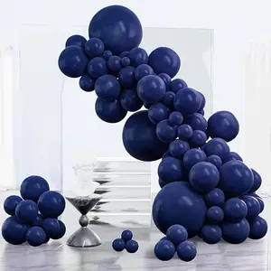 PartyWoo Navy Blue Balloons 85pcs Different Sizes of 18 12 10 5 Inch Dark Blue Balloon Arch Kit Garland for Graduation Wedding Sports Baby Shower Birthday Bachelorette Party Decorations Blue-Z90