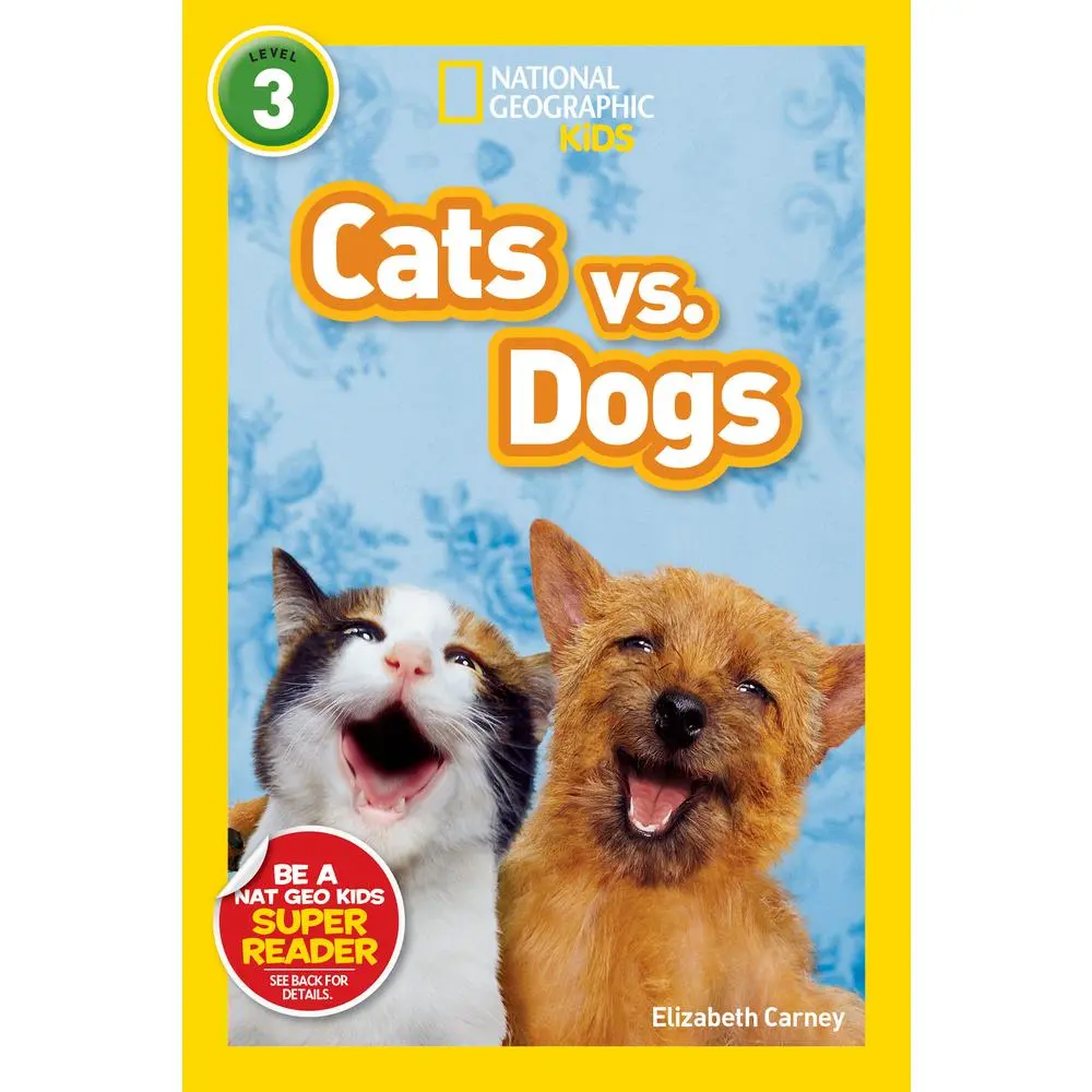 USED Book - Cats vs. Dogs (National Geographic Kids Readers, Level 3) by Carney, Elizabeth (Paperback) - english