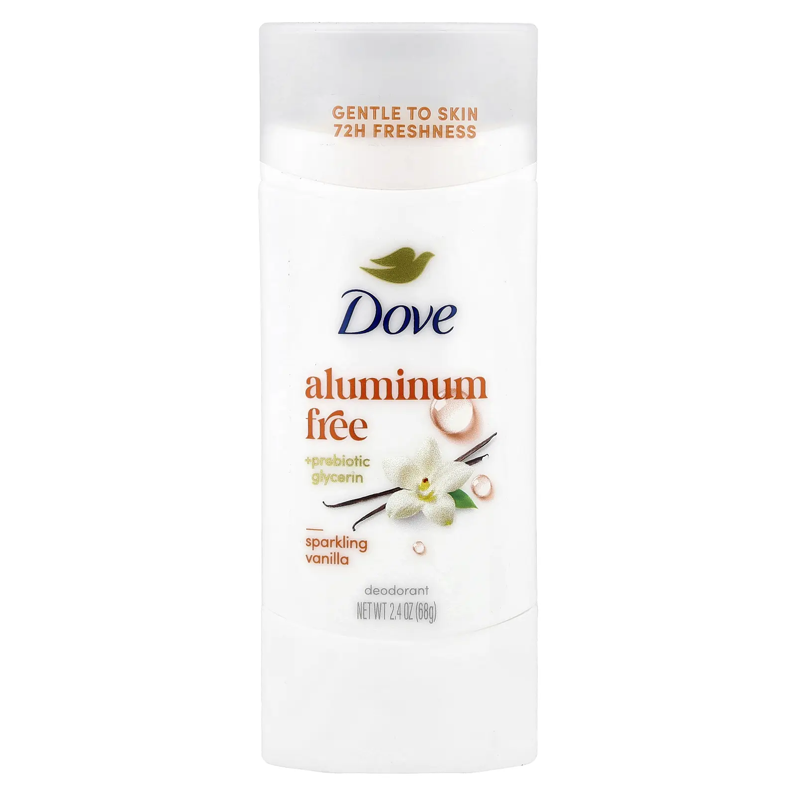 Dove Aluminum Free Deodorant, Sparkling Vanilla, 2.4 oz (68 g)