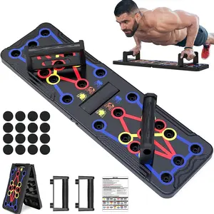 Push Up Board, 1 Set Portable Foldable Push Up Board, Fitness Equipment for Home Gym Workout, Valentine's Day Gift