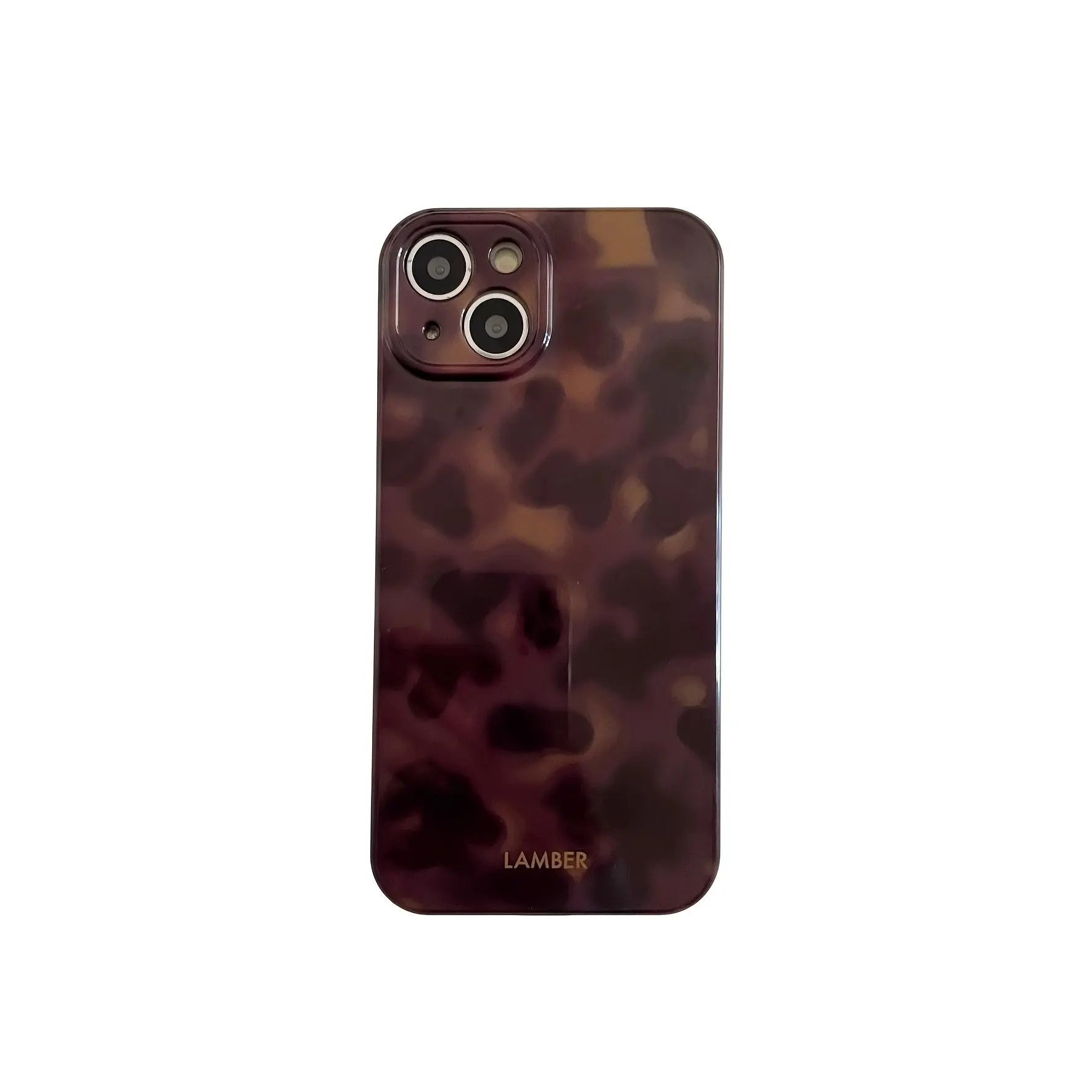 Leopard Print Amber Gradient Smartphone Case - Unisex Trendy Shockproof Protection Cover for iPhone 11-17 Pro Max, Covey Studio Handheld Cellphone Devices Fashion Accessory, Casing, Durable,back to school,back to school haul