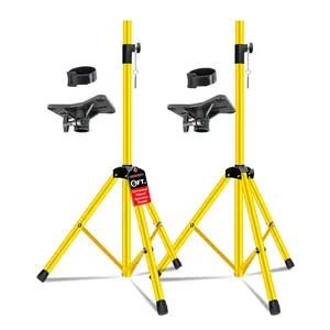 5 Core Speaker Stand Pair Height Adjustable PA DJ Tripod Studio Monitor Stands w 35mm Insert
