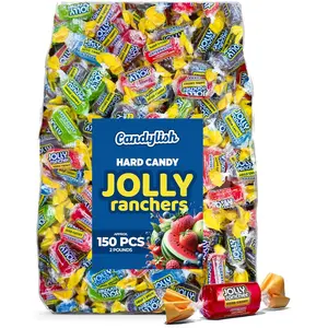 Jolly Ranchers Hard Candy Assorted  2 LB Bulk Bag (Approximately 150 Pieces) Flavored Party Treats
