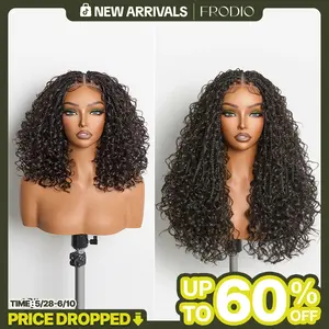 Frodio Veralux™ 13x6 HD Pre-Cut Lace Wig | Glueless, Wear & Go, Boho Braids Water Wave Wig – Premium Fiber, Beginner Friendly