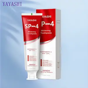 YAYASHI SP4 Probiotics Teeth Whitening,Helps Remove Surface Stains,Whitens Teeth,Deep Cleaning Care,Strengthens Tooth Enamel,Protects Against Cavities healthy toothpaste pasta dental oral health natural oral