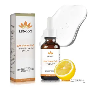 Vitamin C & E Ferulic Acid Serum, Brighten Skin Tone, Brightening Solution, Moisturizing Facial Serum, Cosmetics Serum, Hydrating Facial Essence, Face Lotion for Women & Men
